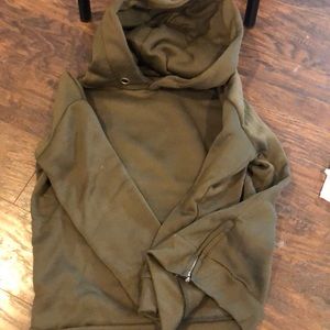 Army green hoodie